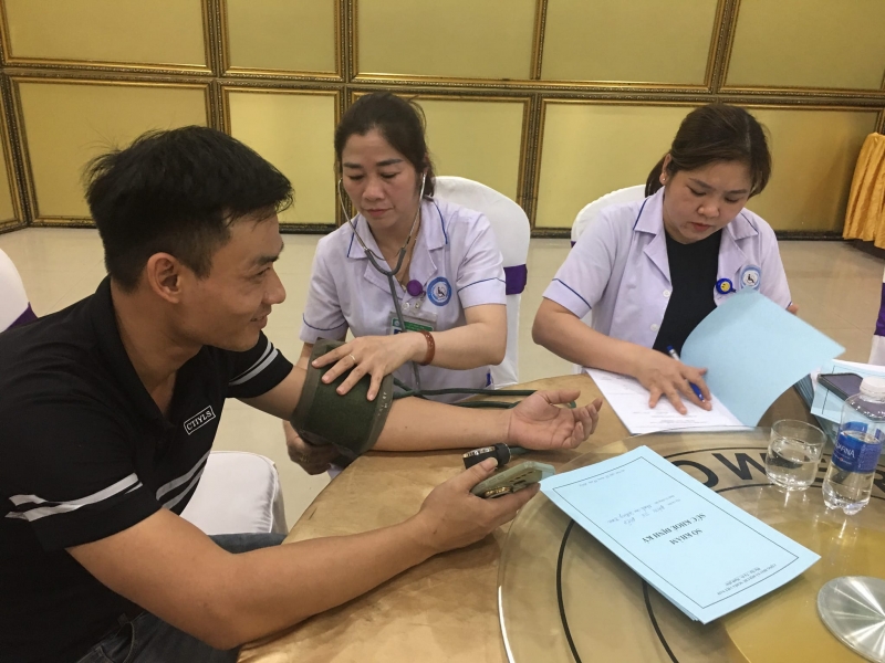 CĐCS Công ty cổ phần Hải Linh phối hợp khám sức khỏe định kỳ cho người lao động